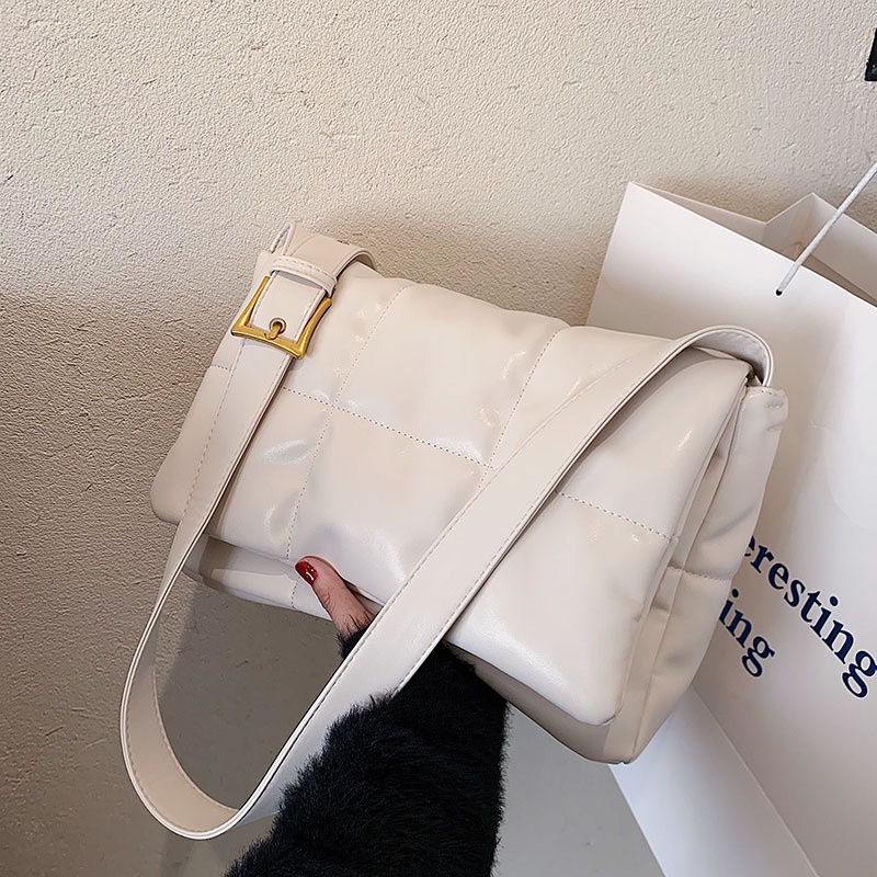 Túi đeo chéo IELGY dáng vuông nhỏ thiết kế đơn giản thời trang Hàn Quốc