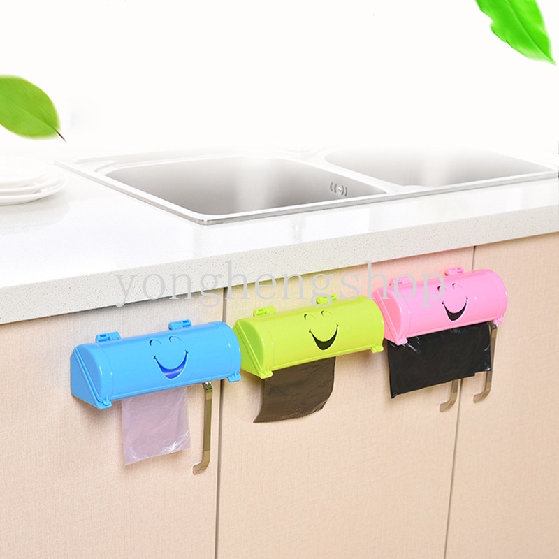 Hộp Đựng Túi Rác Gắn Tường Hình Mặt Cười Sáng Tạo