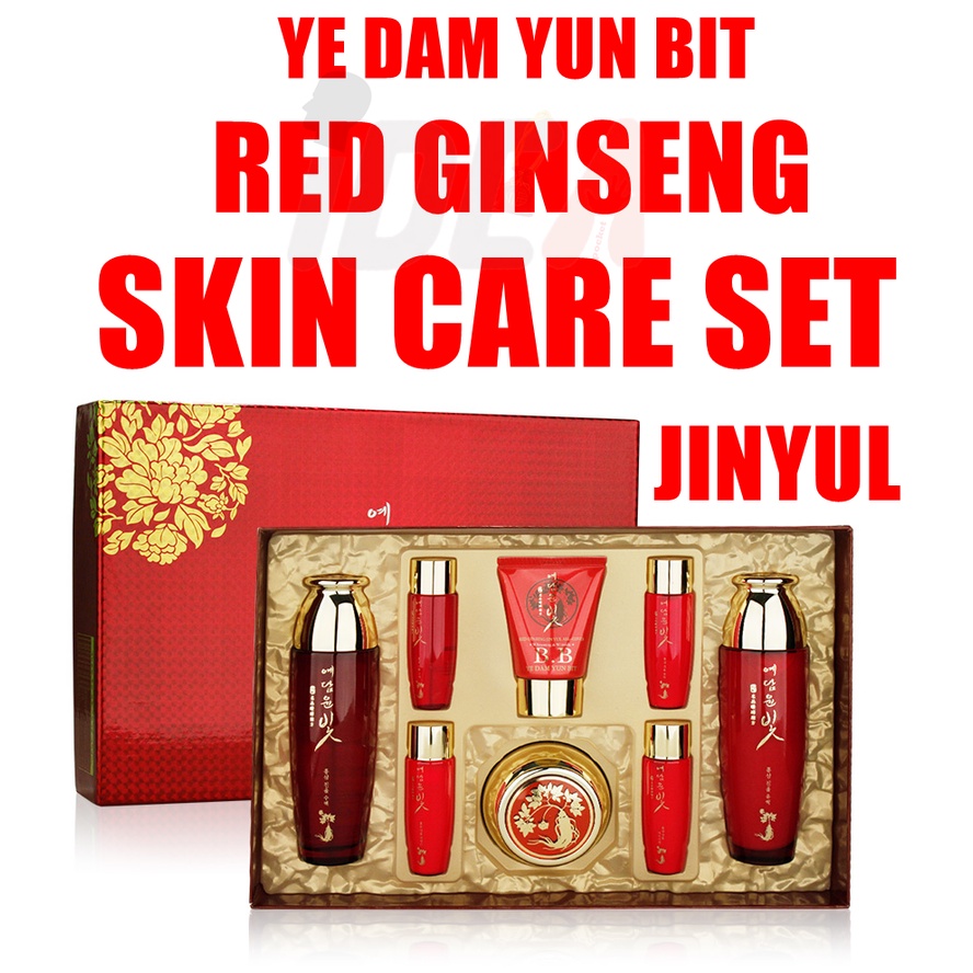 Bộ chăm sóc da cao nhân sâm YE DAM YUN BIT RED GINSENG JIN YUL hỗ trợ giảm mụn
