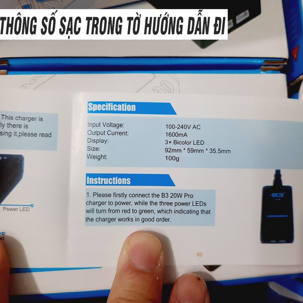 Bộ sạc pin 2S 3S (7.4v 11.1v) Imax RC B3 20W dùng cho xe mô hình điều khiển từ xa cổng nối XH-3P Xh-4P