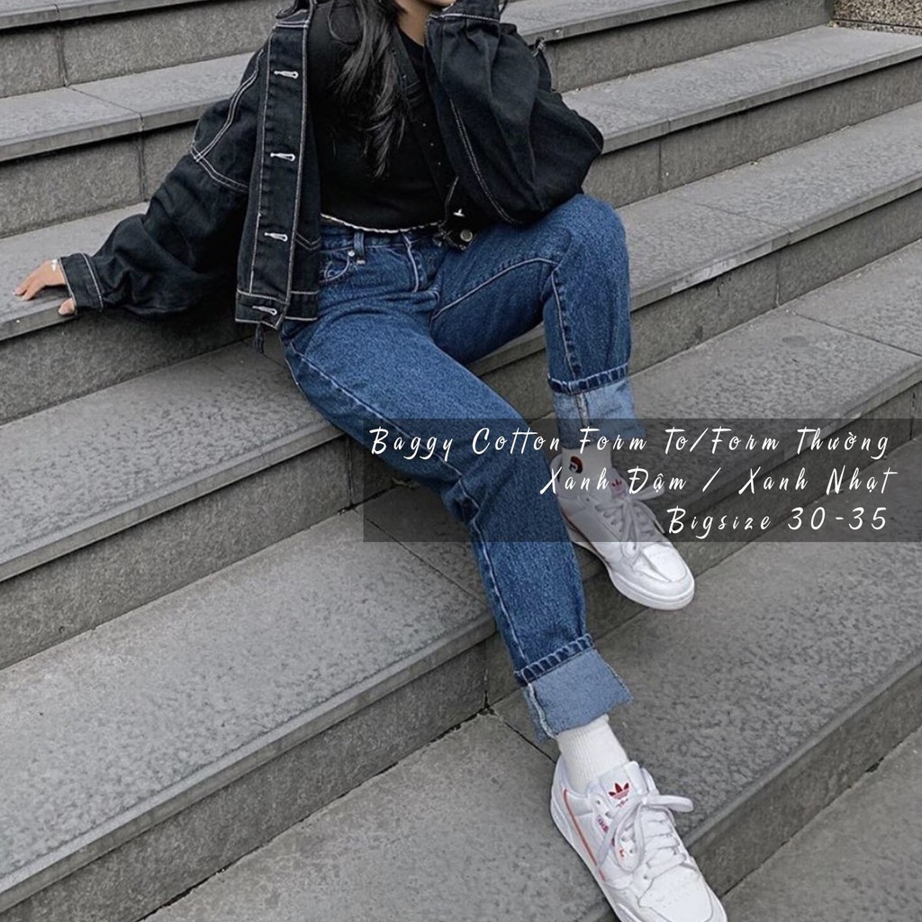 Quần Baggy Size Đại Trơn Nam/Nữ - Lưng Cao Trên Rốn Siêu Đẹp