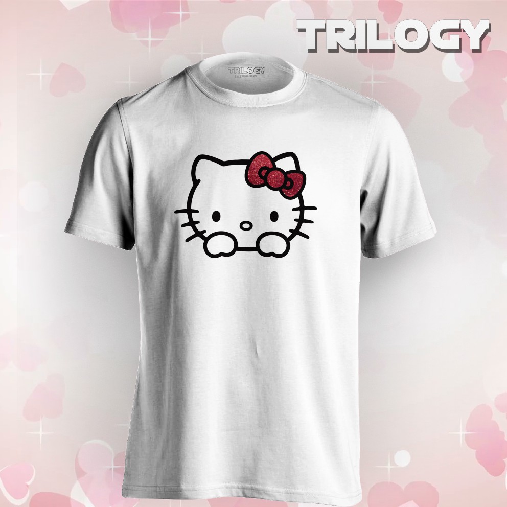 Áo Thun In Hình Hello Kitty Đáng Yêu Trilogy 0239 Hoạt Hình