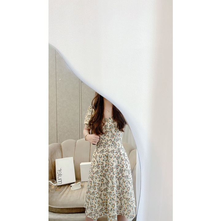 VÁY HOA TỈ MUỘI CÚC GỖ