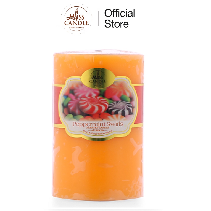 Nến thơm trụ tròn D5H8 Miss Candle NQM0819 5 x 8 cm (Chọn màu)