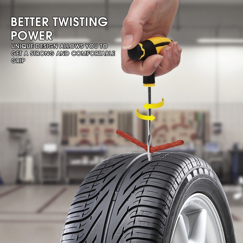 Bộ Dụng Cụ Sửa Chữa Lốp Xe Hơi Xe Máy/Xe Đạp/Xe Máy Có Dải Cao Su Tiện Dụng