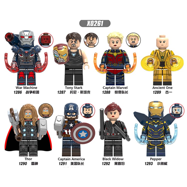 Mô hình lắp ráp nhân vật siêu anh hùng Marvel Avengers X2061 độc đáo cho bé