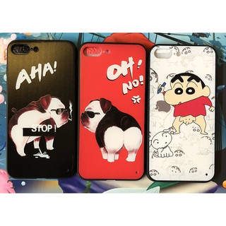 Ốp lưng iphone 7 plus / 8 plus viền dẻo 4d hình chó dễ thương