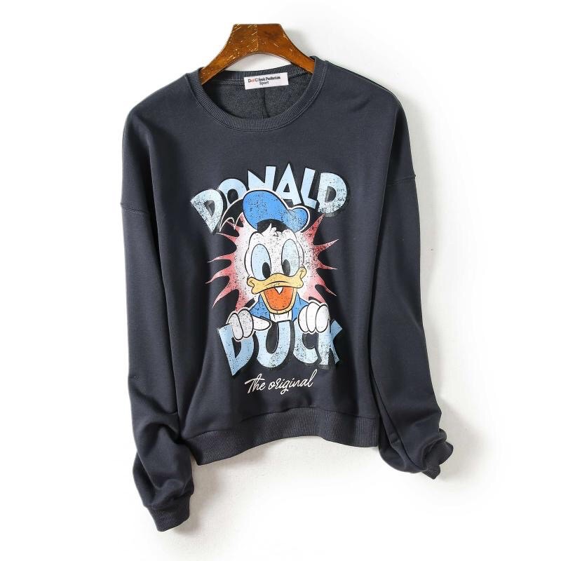 Áo nỉ ghi vịt Donald