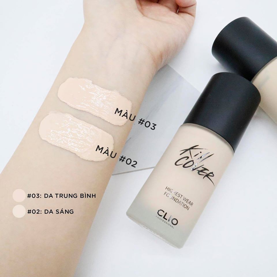 Kem nền CLIO Kill Cover Highest Wear Foundation SPF35/PA++