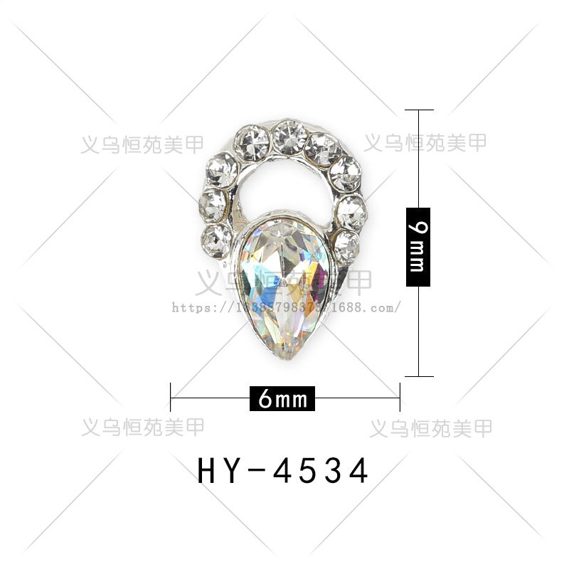 Phụ Kiện Đá Hình Chữ Nhật Đính Trang Trí Móng Tay