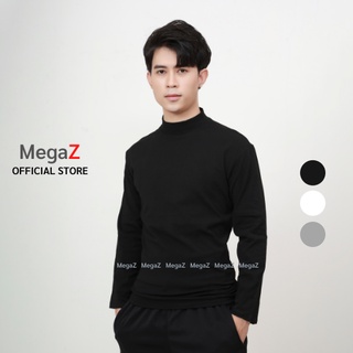 Áo giữ nhiệt nam, áo thun nam dài tay cổ 5 phân ấm áp, thoải mái, dễ phối đồ MegaZ GN