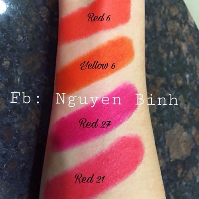 Combo 100g màu khoáng Mỹ (red 21/red27/red7/red 6 ls2/red 36/soft pink)