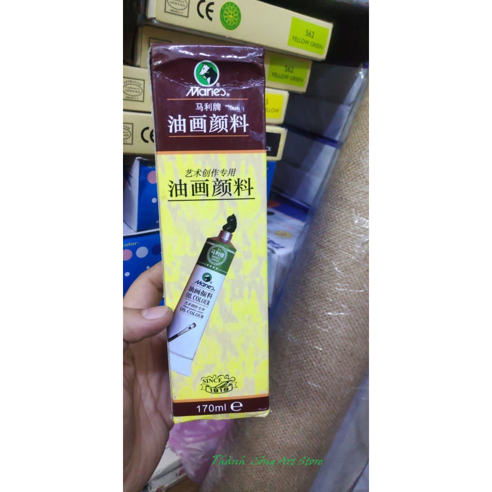 [TC Art Store] MÀU SƠN DẦU TUÝP 170ML MARIES ( bảng màu 1 )