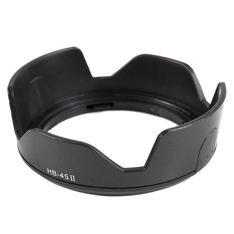 Lens Hood Camera HB-45 II Bayonet Lens Hood for Nikon AF-S DX NIKKOR 18-55mm F / 3.5-5.6G VR Black