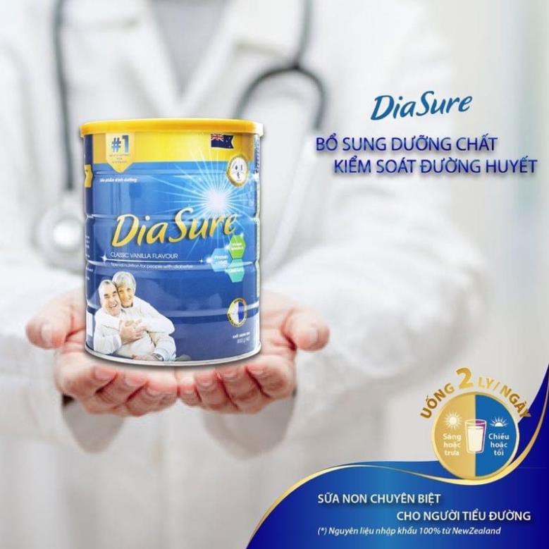 Sữa DiaSure dành cho người tiểu đường hộp 850gr (date 2023)