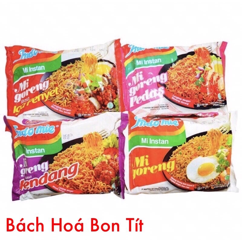 Mì xào khô/ mì trộn INDOMIE Goreng rẻ vô địch đủ vị 😋😋😋