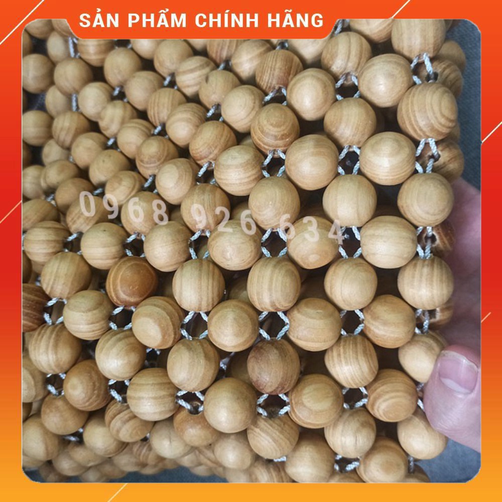 Combo lót ghế hạt gỗFREESHIPLót ghế ô tô khoác thông + lót thông vuông loại tốt