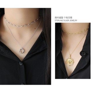 Dây chuyền mạ bạc phong cách hàn quốc cho nữ