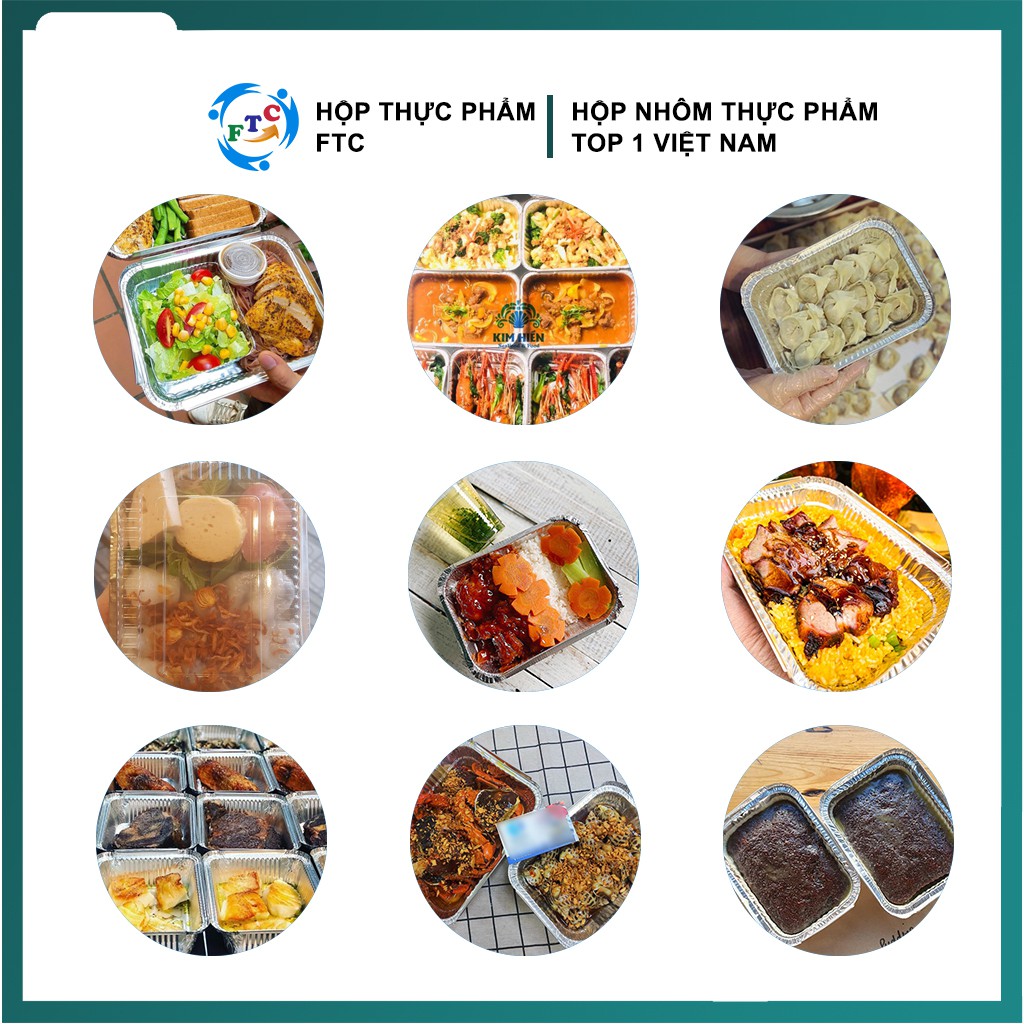 Khay nhôm kèm nắp 650ml | BigBuy360 - bigbuy360.vn