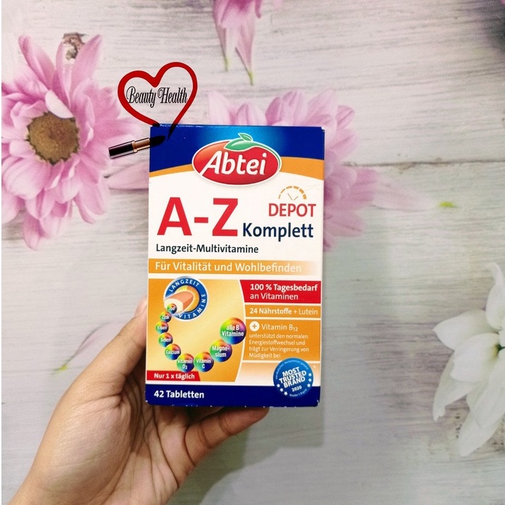 Viên uông vitamin tổng hợp A-Z DEPOT KOMPLET hộp 42 hàng đức đủ bill