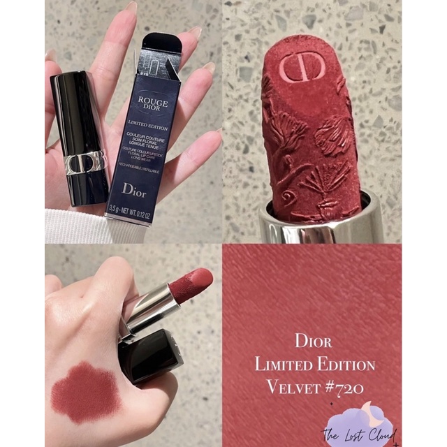 Son Dior Velvet AUTH 100 1947 limited Millefiori 2022🎁 đủ bill