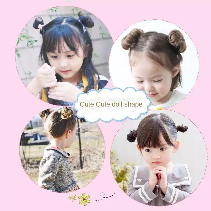 Kẹp Tóc Giả Đính Hoa Kiểu Hàn Quốc Dễ Thương Cho Bé Gái