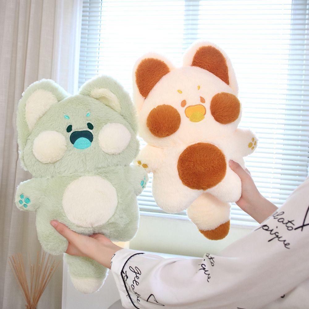 Đồ chơi nhồi bông Hình Chú Mèo Hoạt Hình 23cm Đáng Yêu