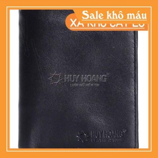 Ví nam da bò kiểu đứng màu đen ph2108