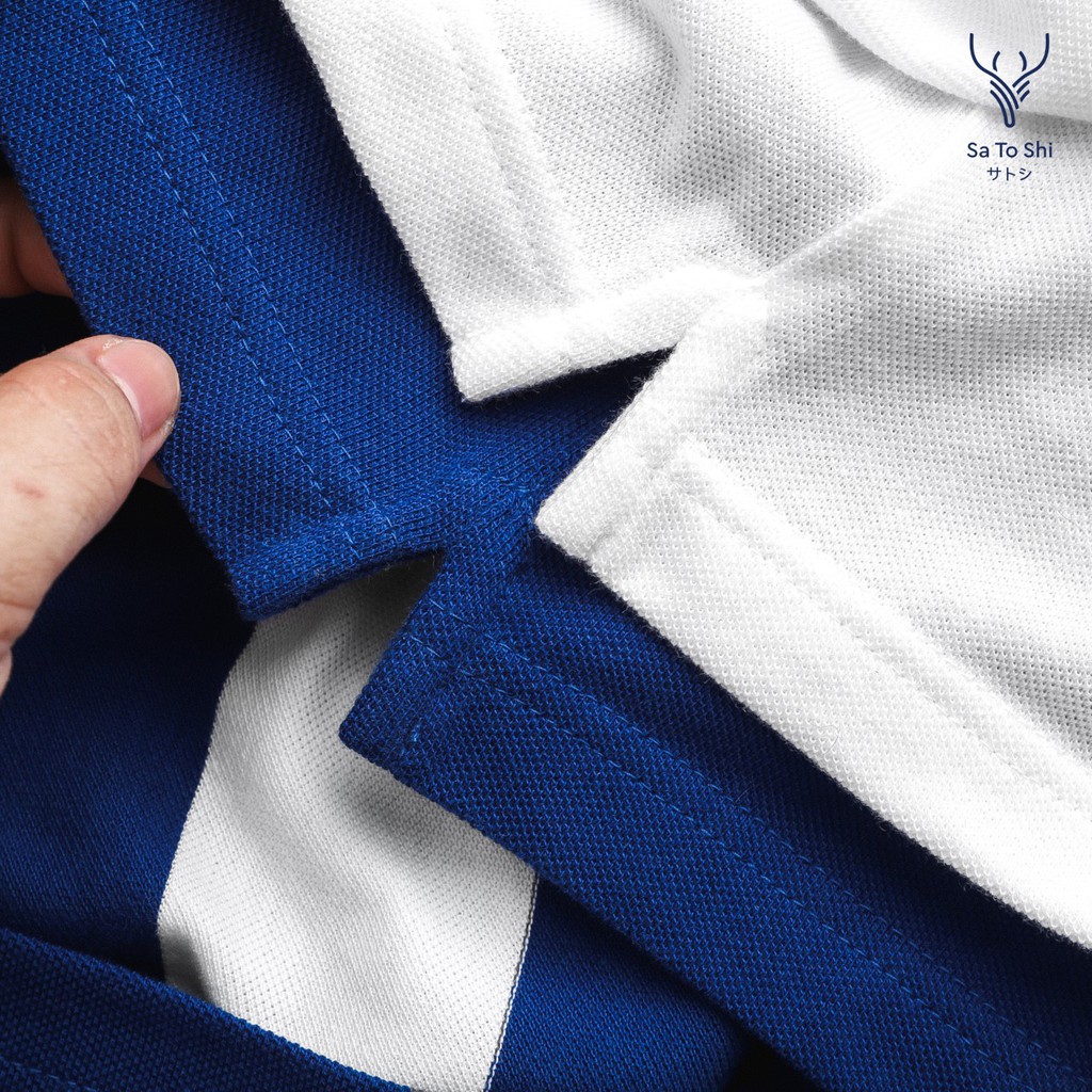 |Hẻm Store| Áo thun Polo, áo thun có cổ nam SATOSHI SAPL18 chất liệu cotton mềm mịn thoáng mát in Sọc Cotton / Bamboo | BigBuy360 - bigbuy360.vn