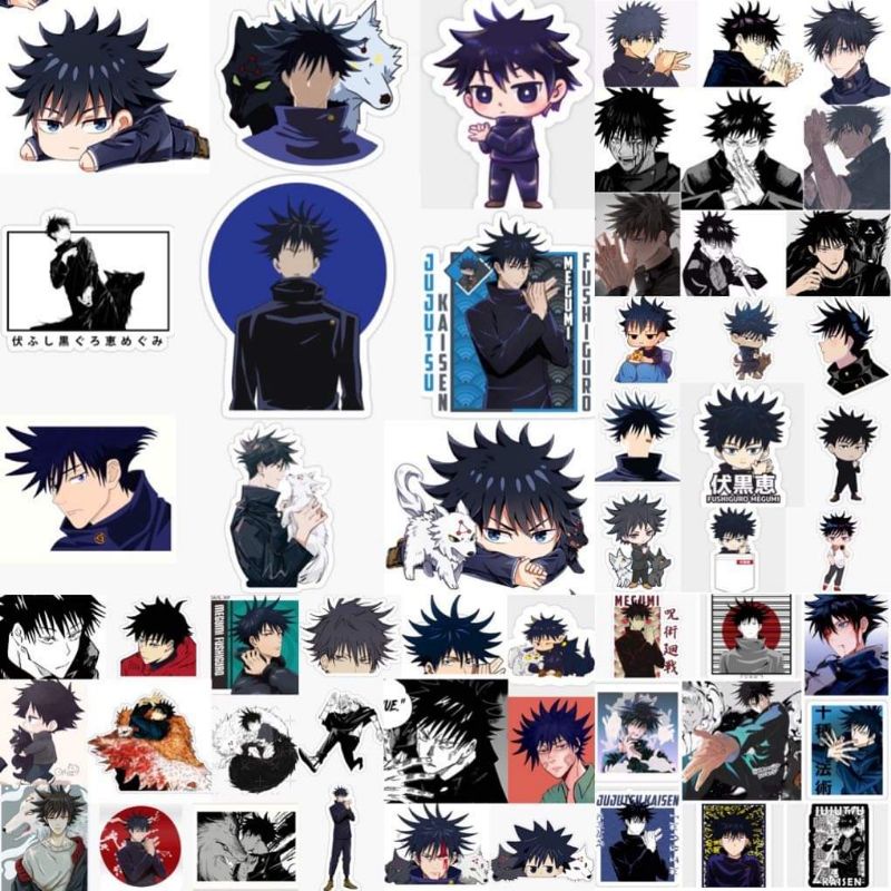 10-60 hình dán Stickers Megumi Fushiguro - Jujutsu Kaisen decal