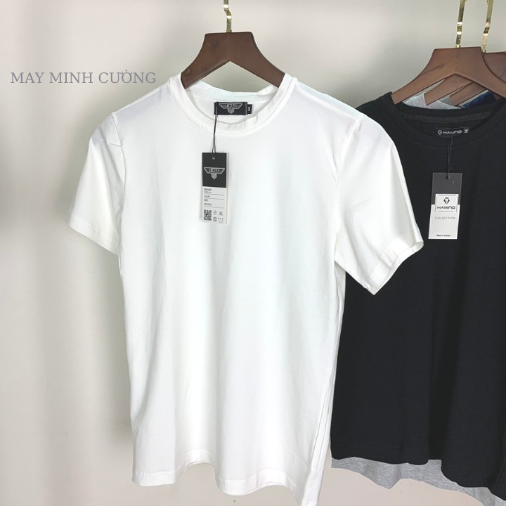 Áo thun cổ tròn nam tay ngắn chất cotton co giãn phong cách trẻ trung - ACT