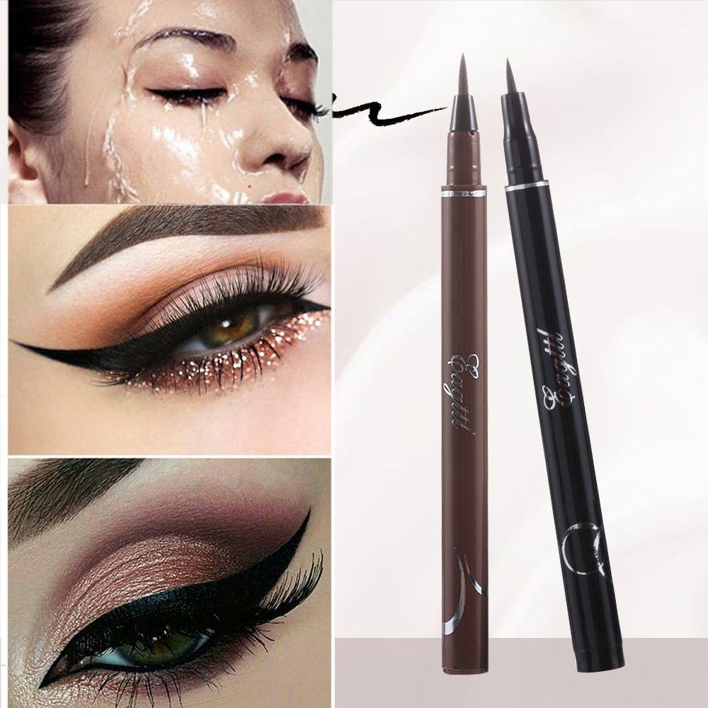 Bút Kẻ Mắt Dạng Lỏng Lâu Trôi Đầu Cọ Mềm Mại Tiện Dụng