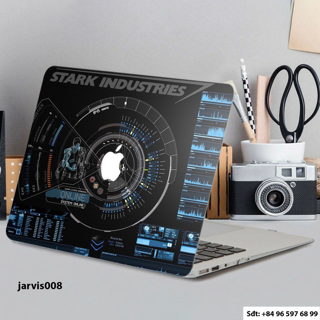 Skin dán Macbook Pro hình Jarvis (chọn mẫu và mã máy trong phân loại)