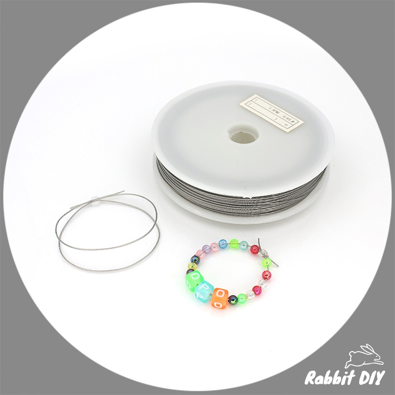 Kích thước dây 0,30 / 0,38 / 0,45 / 0,6 mm. Bạc Cho Hạt Đá Tốt Lành Làm Vòng Cổ