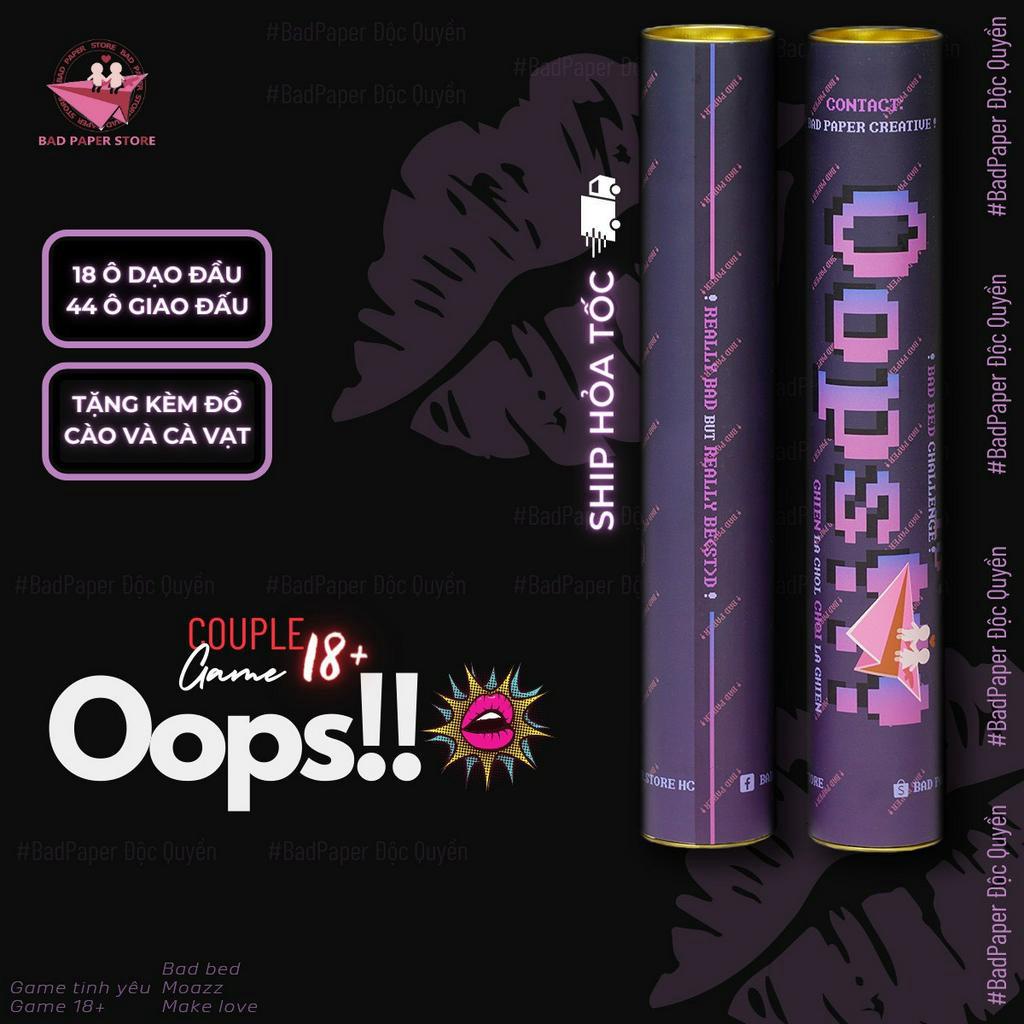Combo 2 Bộ Game Tình Yêu Oops Paper Và Badbed Game