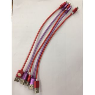 Cáp sạc dây dù ngắn 30cm iphone và androi