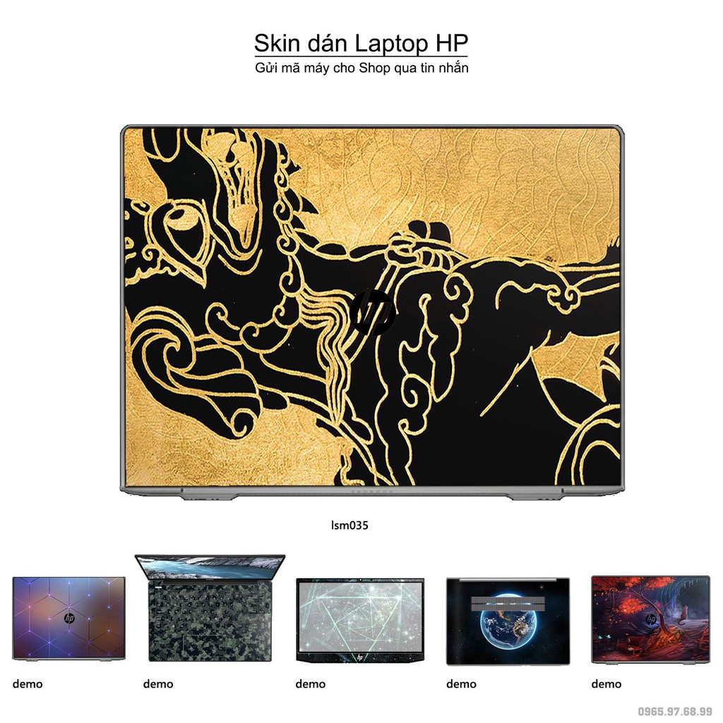 Skin dán Laptop HP in hình Nghê Việt Nam - lsm035 (inbox mã máy cho Shop)