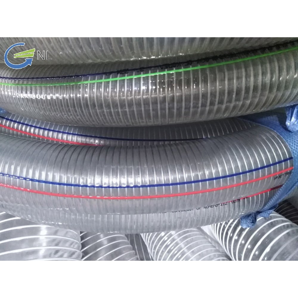 Ống nhựa mềm lõi thép phi 90mm, ống chuyên dẫn hóa chất, dẫn dầu, hút thổi liệu, dẫn nước áp lực cao, ống nhựa trơn