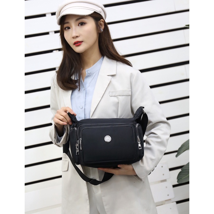 TÚI ĐEO CHÉO NỮ VẢI DÙ OXFORD CHỐNG THẤM NƯỚC, CHỐNG XƯỚC CAO CẤP SIZE 24CM TUI-09