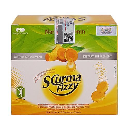 Viên sủi Scurma Fizzy từ Nano Curcumin - Giảm viêm loét dạ dày