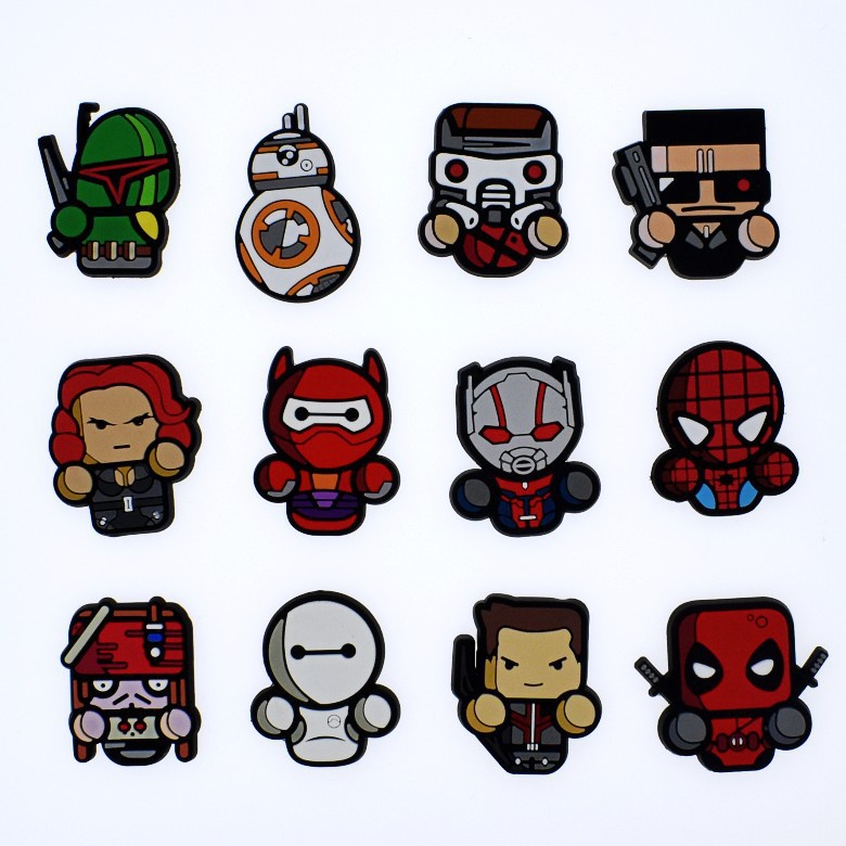 Nút Bấm Gắn Giày crocs jibbitz pins marvel hero diy