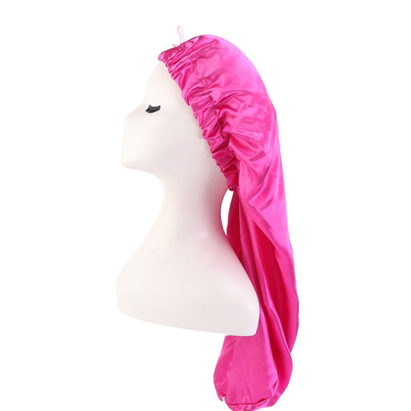 Mũ Turban Vải Satin Màu Sắc Ngọt Ngào Có Nút Điều Chỉnh Được Cho Chemo H