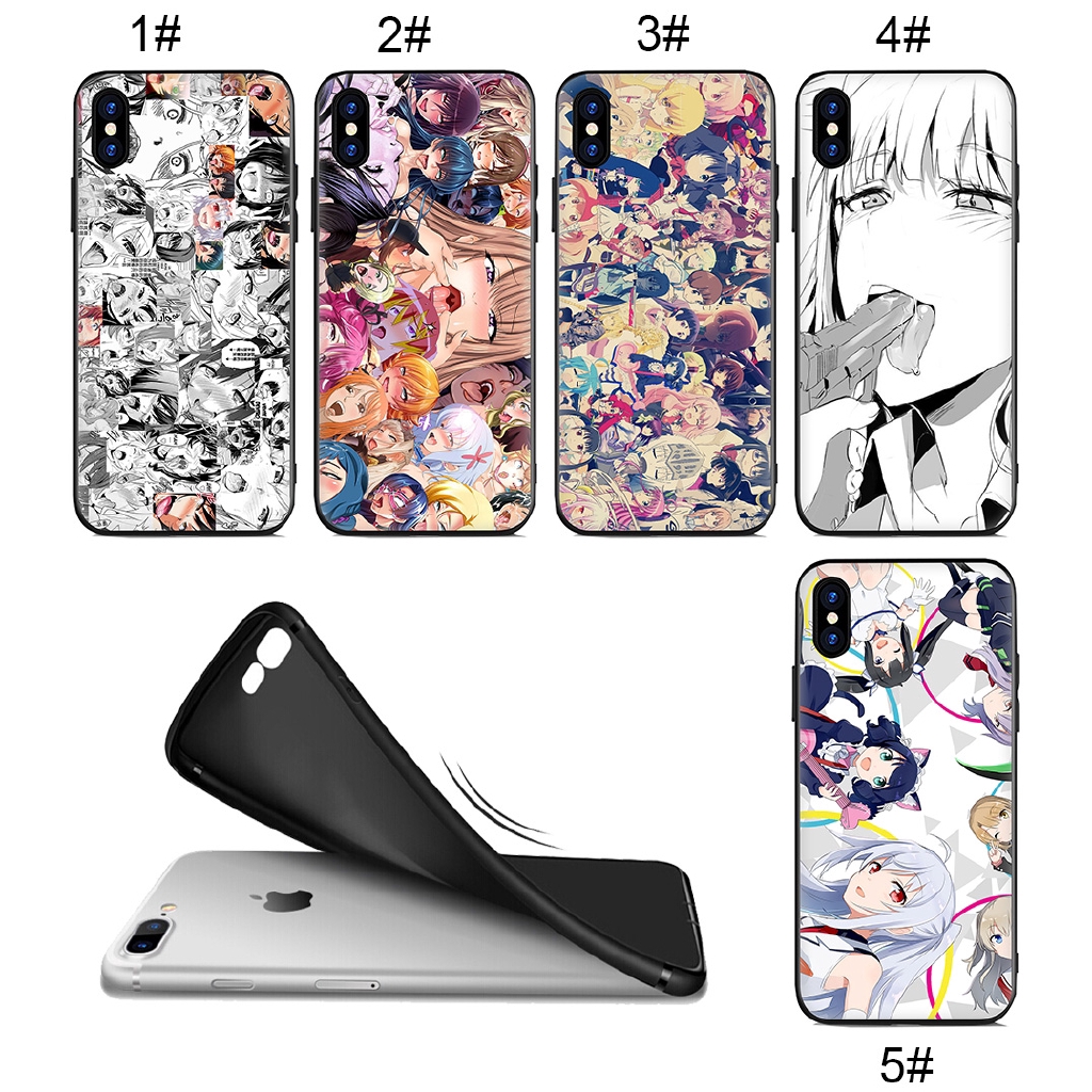 Soft Case IPhone XS Max XR 8 7 Plus 6 6S 5S SE Ahegao Anime