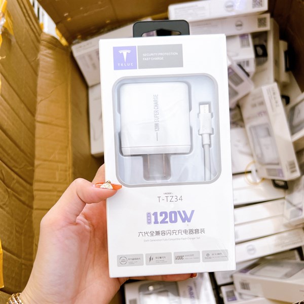 Bộ sạc Type-C 120w TELUC T-TZ34