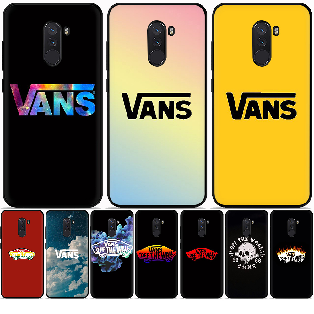 Ốp Điện Thoại Mềm Chống Rơi Màu Đen In Logo Vans Cho Xiaomi F1 Max 3 9 Se 9t Note 10 9 Pro