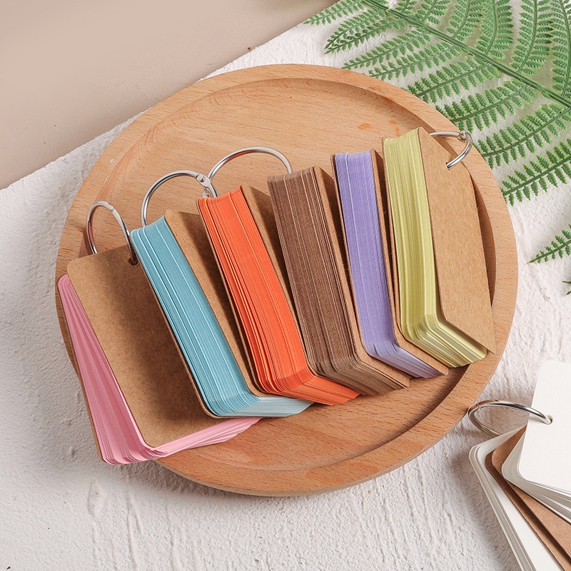 Set 50 Thẻ Giấy Kraft Rỗng Dùng Để Đựng Thẻ Nhớ Thiết Kế Nhỏ Gọn Phong Cách Vintage
