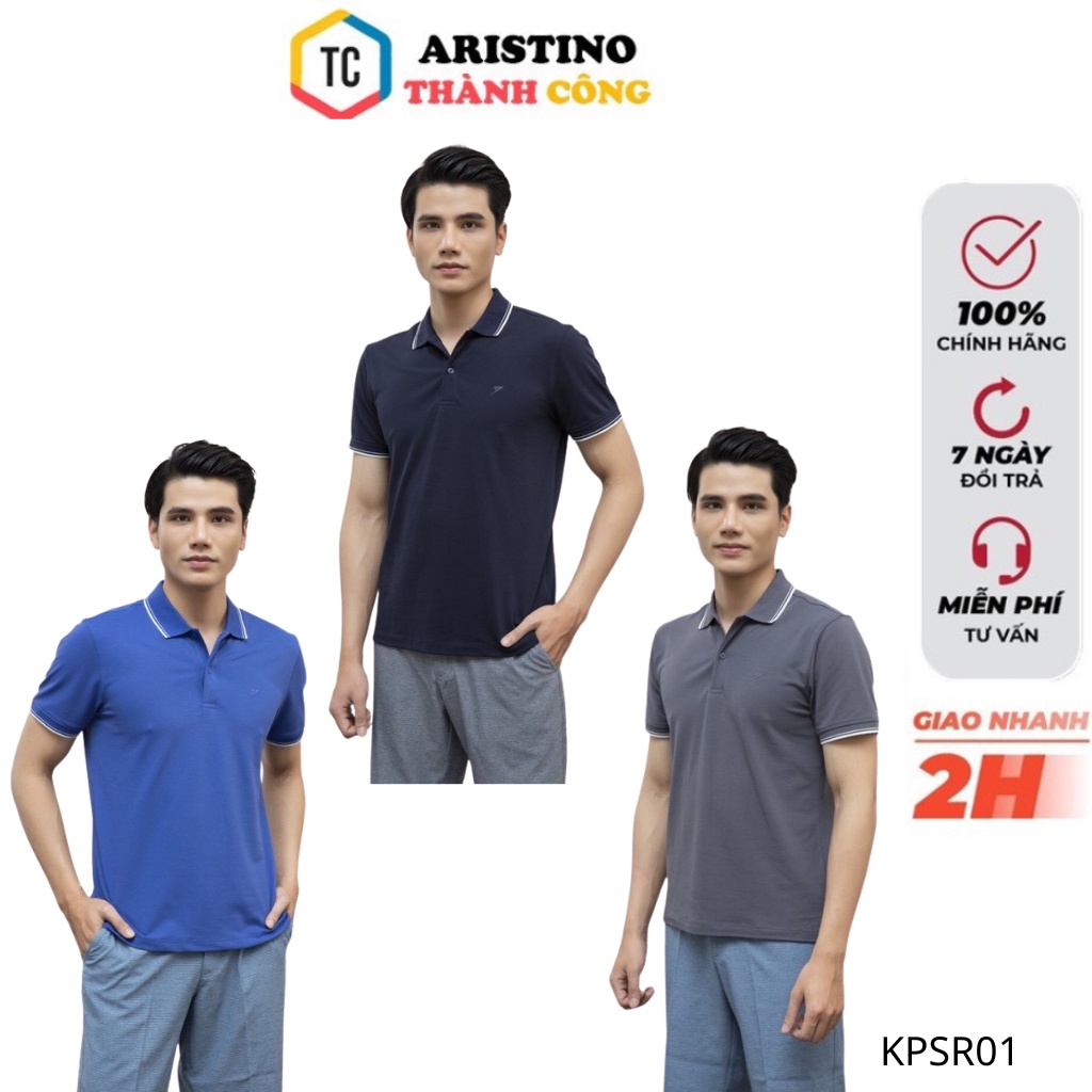 Áo polo nam KWIN mềm mát khỏe khoắn KPSR01 3 màu