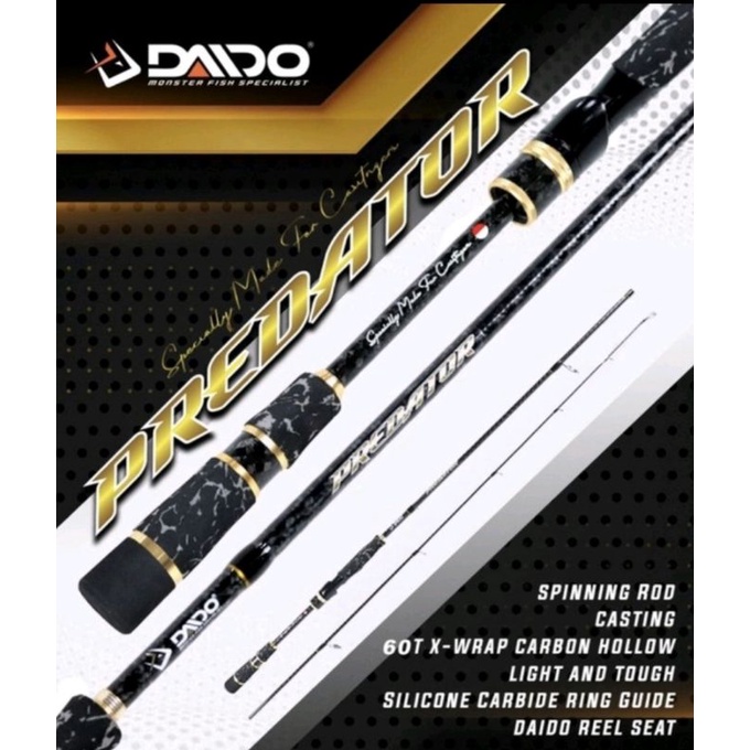Cần Câu Cá Carbon Daido Predator 198