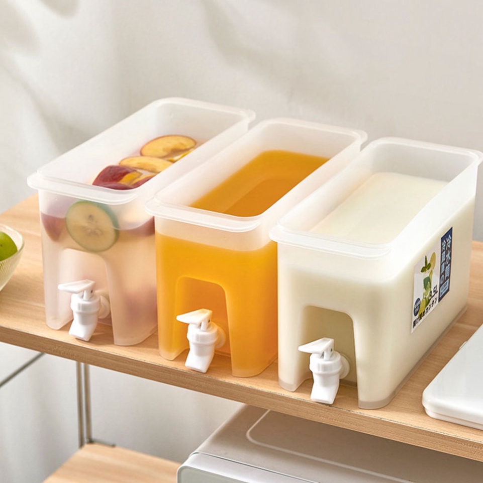 Bình Đựng Nước Có Vòi Để Tủ Lạnh 3,5 Lít Chứa Nước Chanh, Nước Trà Nước Hoa Quả Cho Gia Đình