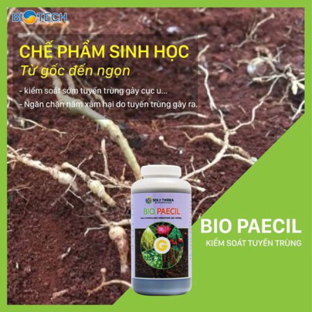 Hàng Mỹ - Vi Sinh Đặc Trị Tuyến Trùng Hại Rễ - Bio Paecil - Chai 1 Lít